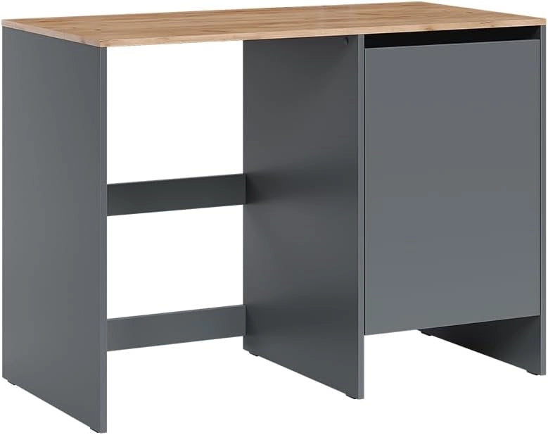 Mobile lavatrice Viktor, Antracite/quercia dorata, 68 x 88.2 cm, per una conservazione salvaspazio sopra le lavatrici