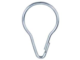 ANELLI A PRESSIONE PER TENDE IN ACCIAIO NICHELATO- - ø mm.35x58h. medi - 200 pezzi