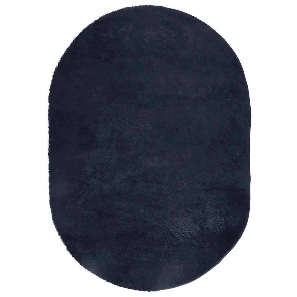 Tappeto Shaggy a Pelo Lungo NAVARRA Blu Marino 300x200 cm