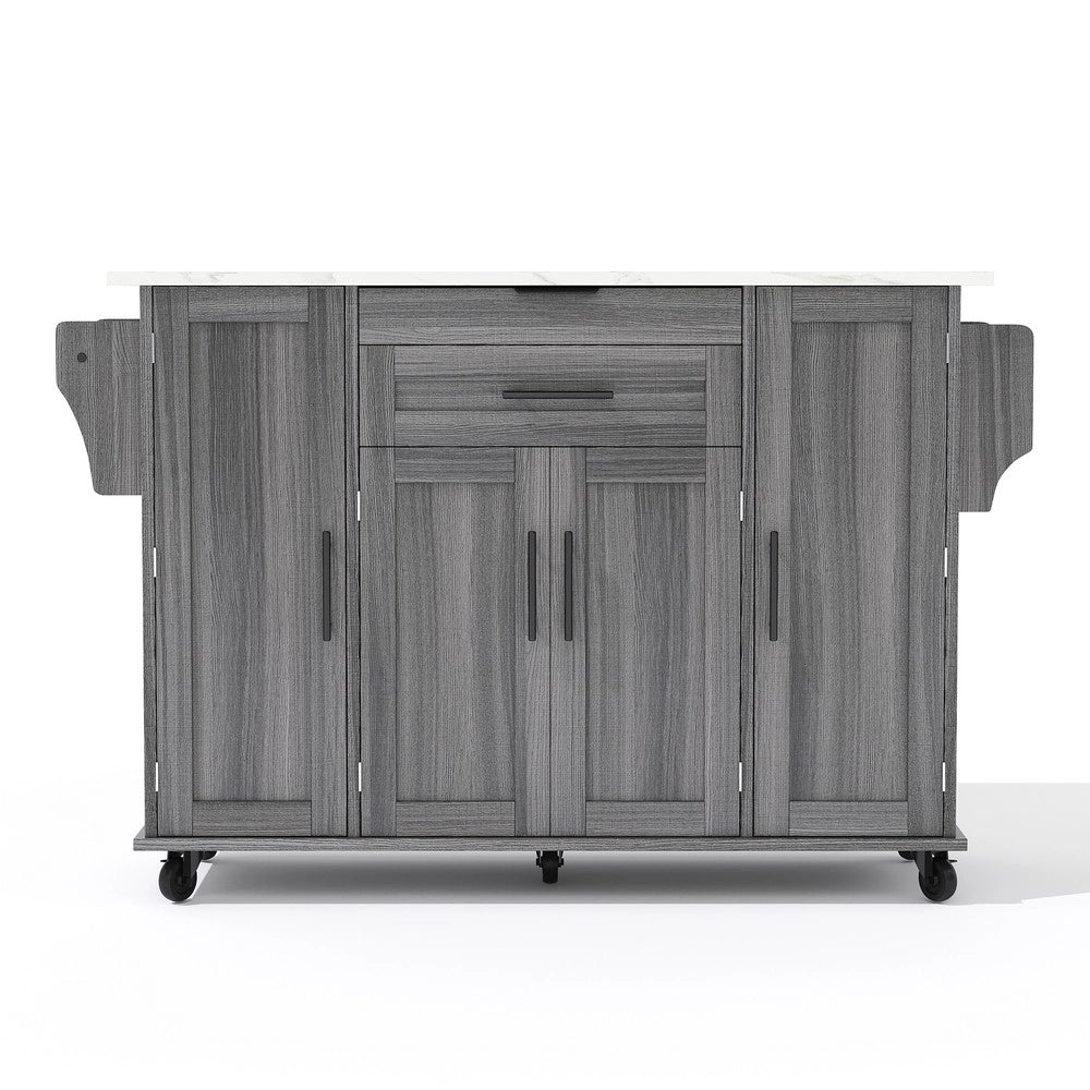 Isola Cucina con Piano Estraibile e Cassetto ¨C Xylo ¨C 120x45 cm, Legno