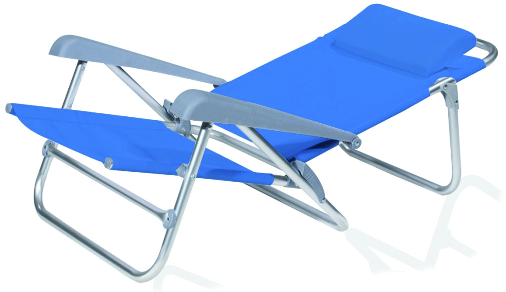 SPIAGGINA PIEGHEVOLE RECLINABILE cm. 65x62x78 h col. Blu