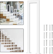 Bancata Ellittica a Sezione Curvilinea - Utilizzo Interno ed Esterno - Bianca - Ferro - 75 cm
