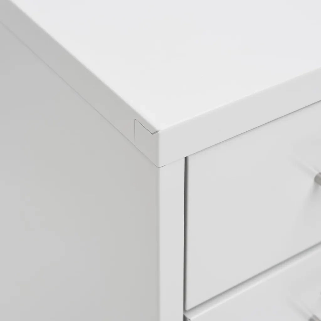 Schedario Mobile Grigio 28x41x109 cm in Metallo