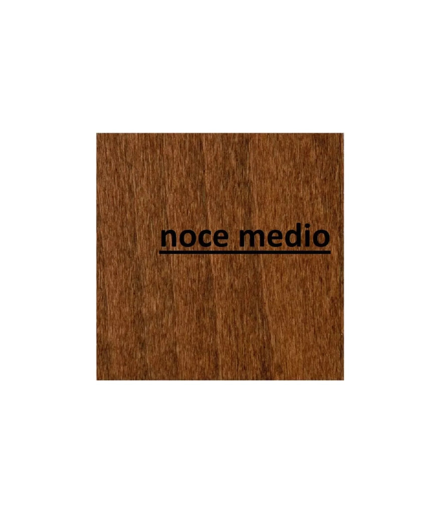 Set 2 sedie rustica in legno massello tinta noce seduta paglia