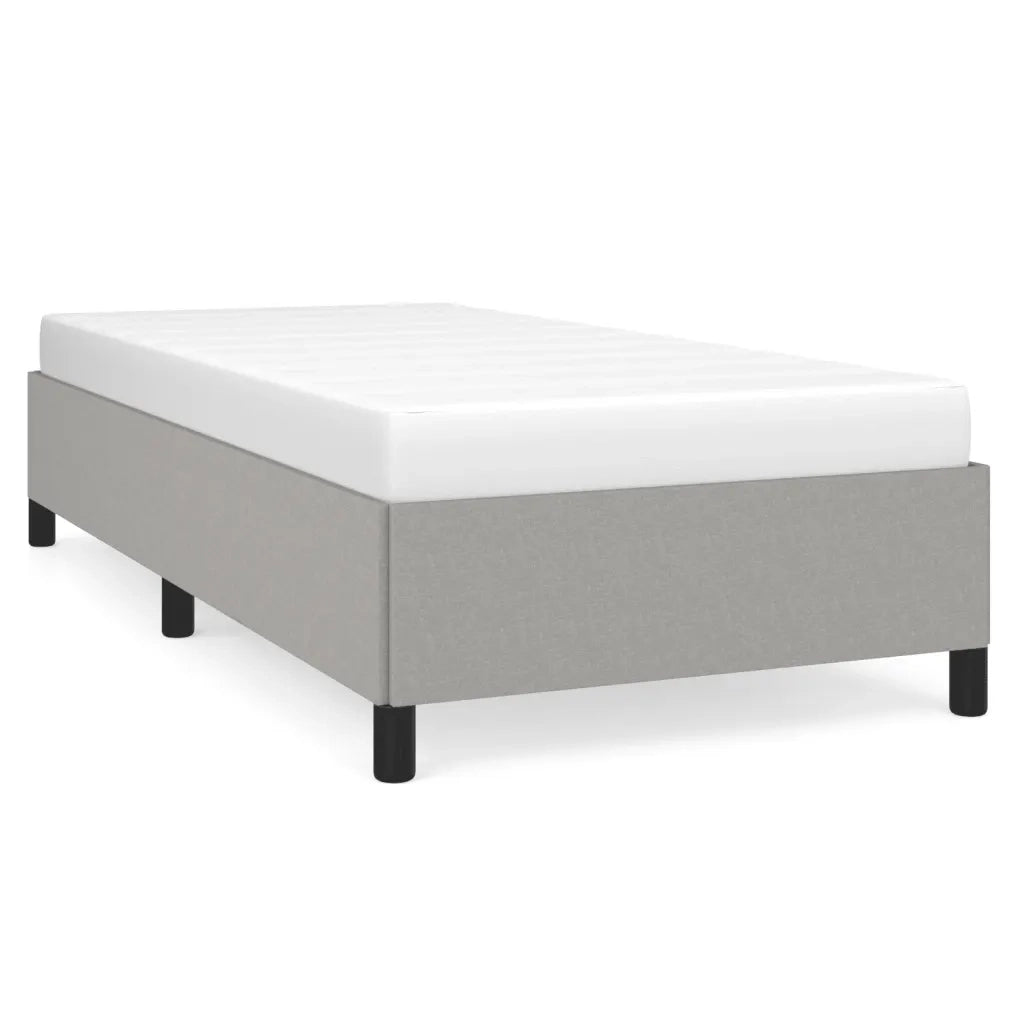 Giroletto senza Materasso-Struttura Letto Grigio Chiaro 90x200 cm Tessuto 420692