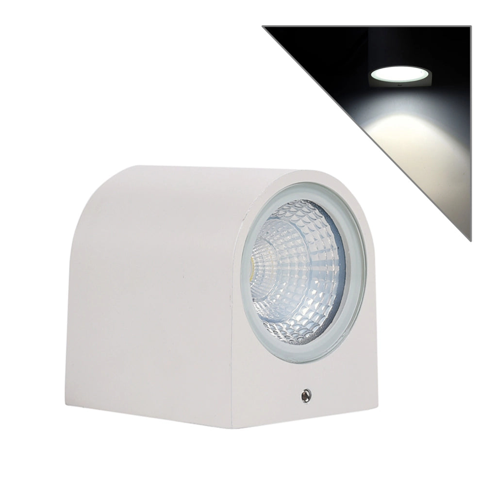 APPLIQUE LED 3W PER INTERNI CON MONO-EMISSIONE LUMINOSA 4000K° - DESIGN SEMICILINDRICO IN ALLUMINIO BIANCO AD ALTA EFFICIENZA ENERGETICA