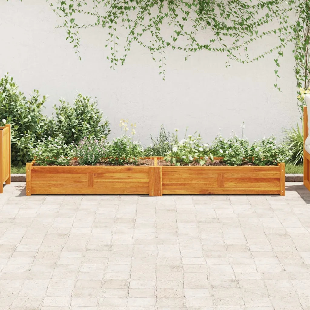 Fioriere | Cassetta per fiori | Letto Rialzato da Giardino in Legno di Acacia 200x50x25 cm