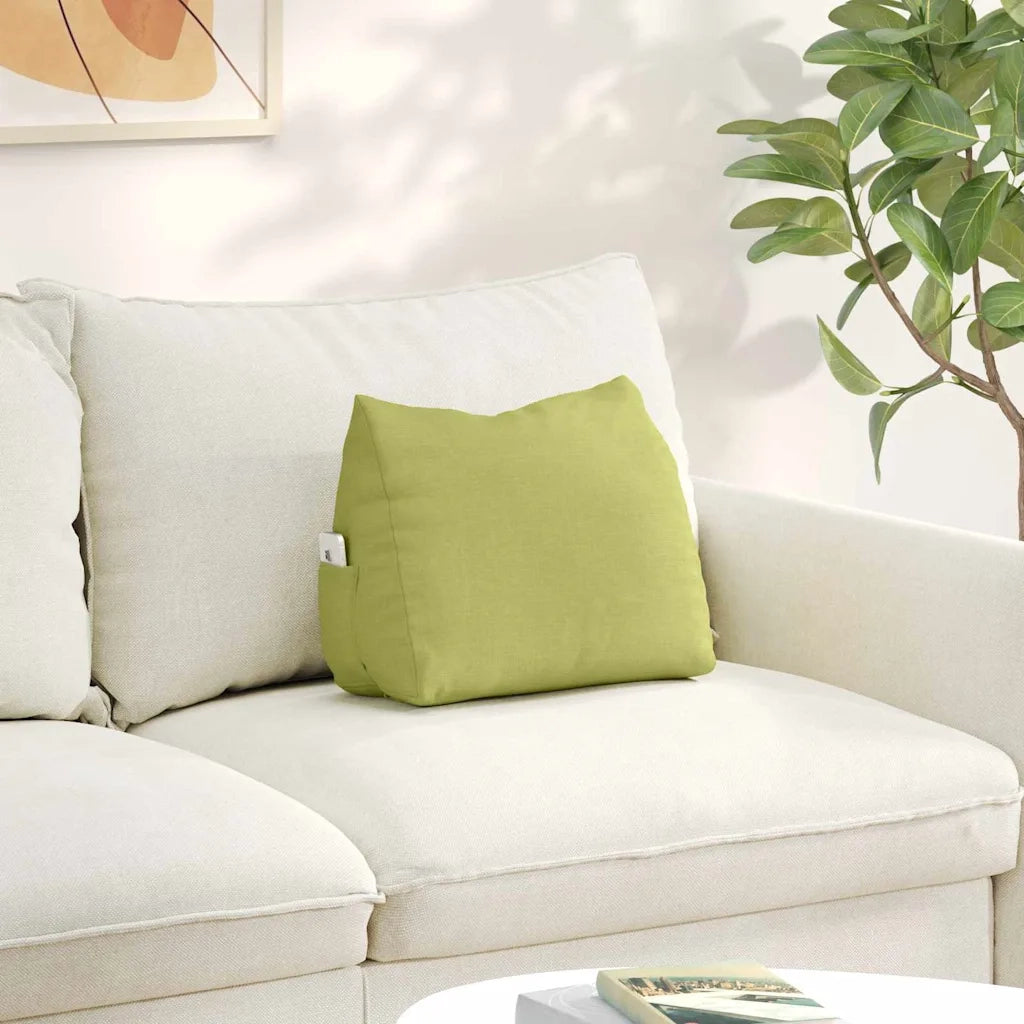 Cuscino per Schiena | Cuscino dorsale Verde chiaro 45 x 20 x 35 cm Tessuto