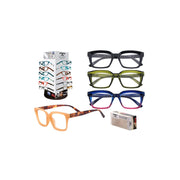 Assortimento 24 occhiali da lettura De Tomaso – Diottria +2.8 – Design unisex – Comfort visivo