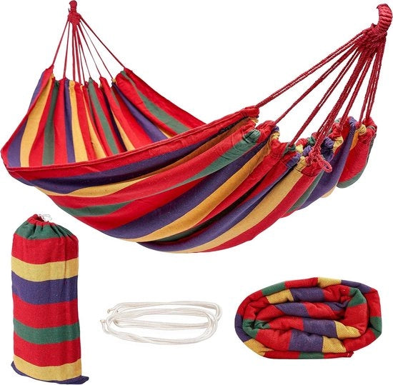 Ombrello di Cotone Portatile con Borsa da Trasporto 270x150cm (150kg) - Solido Forte e Facile da Montare - Giardino Spiaggia Campeggio Escursione