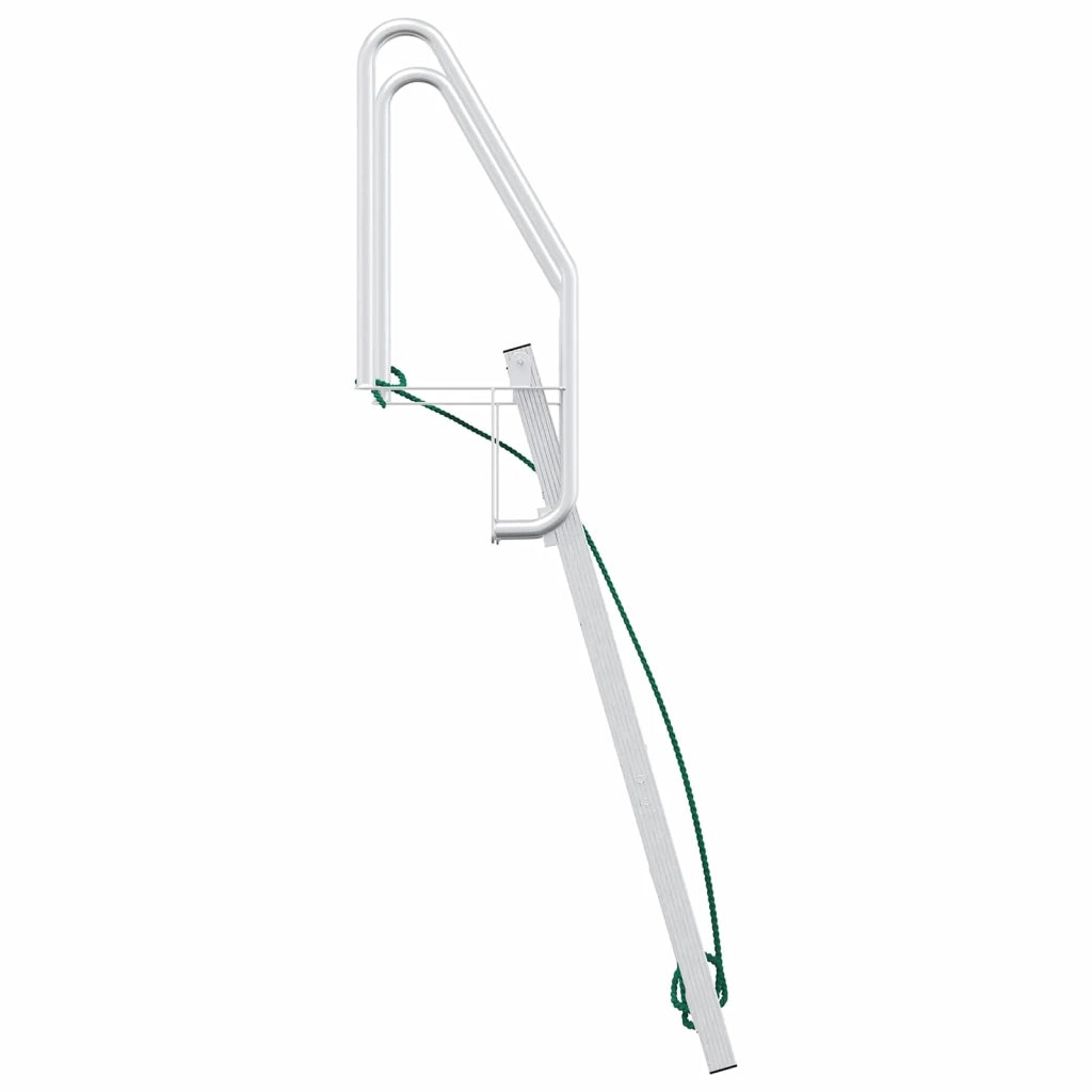Scala da Dock a 5 Gradini Argento 58 x 77 x 191 cm Alluminio CFW6336505