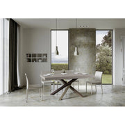 Tavolo allungabile 200/304x90 cm Volantis telaio Multicolore 4/C - Cashmere