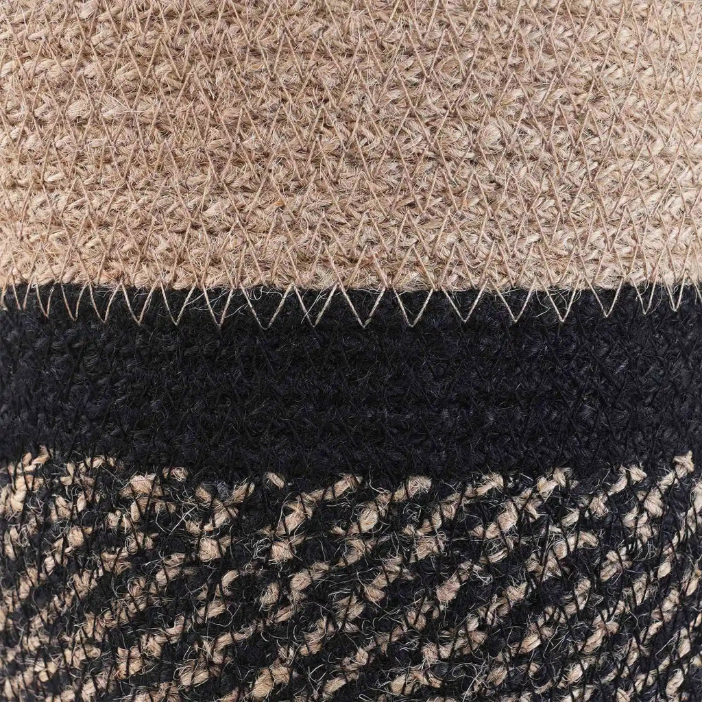 Set di Vasi per Piante 2 pcs Naturale e Nero Ø 28 x 28 cm 42012242