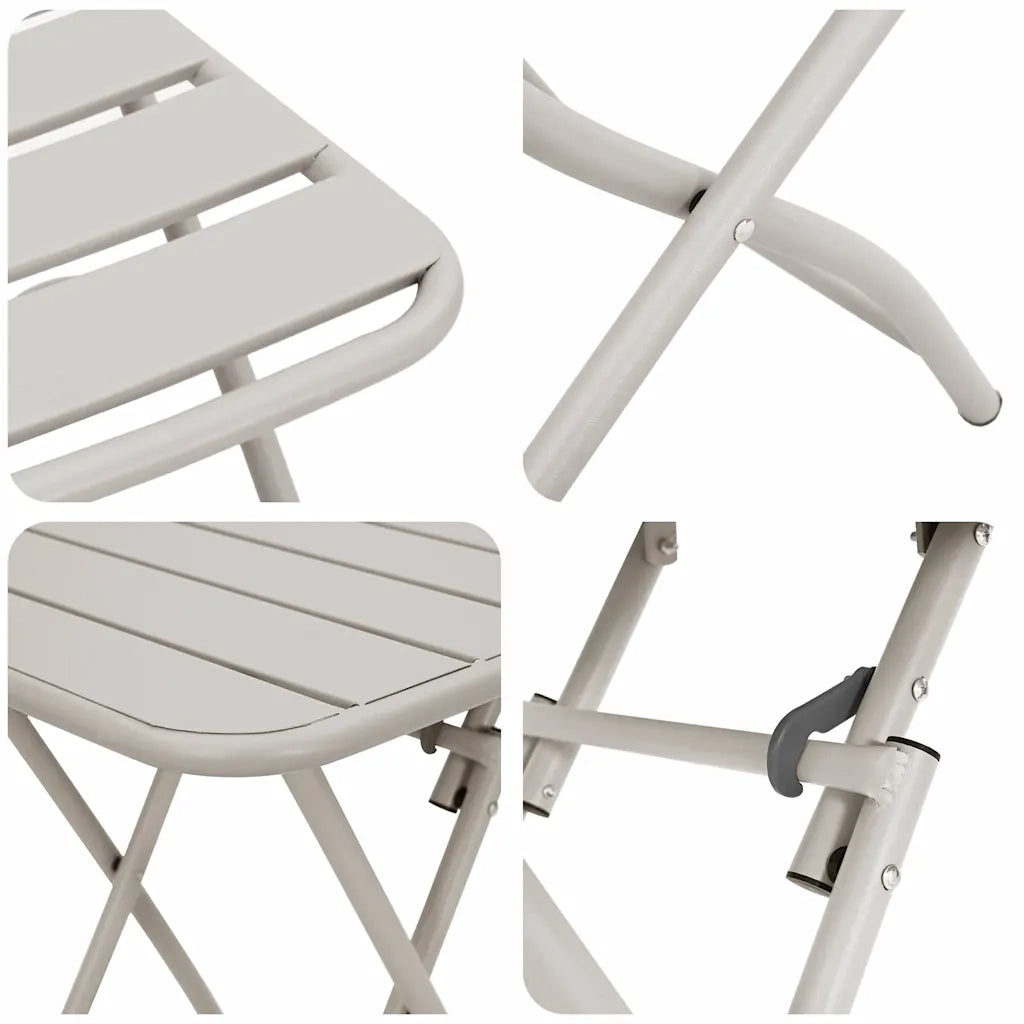 Set bistrot 3 pcs Beige Acciaio 42002953