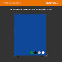 Fondale fotografico a rullo verde 165 x 220 cm, sfondo avvolgibile con supporto, sistema per studi fotografici, pannello ingualcibile ideale per chroma key