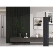Trade Shop - Pannello Decorativo 3d Nero Con Inserti Oro 200x290 Cm Rivestimento Parete -