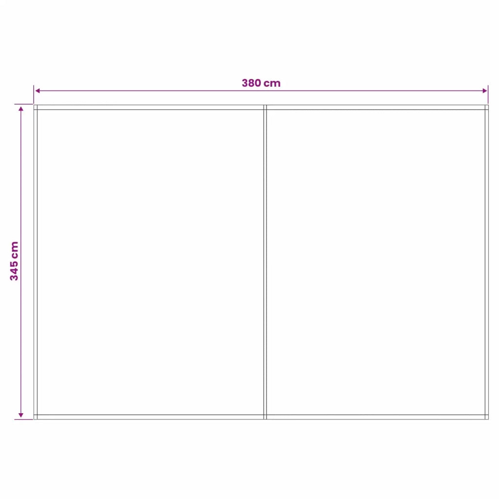 Telo di ricambio per tenda da sole Blu e Arancione 400 × 350 cm 3444324