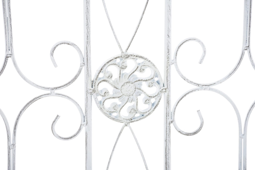 Set di 4 recinzioni da giardino Mangold bianco antico