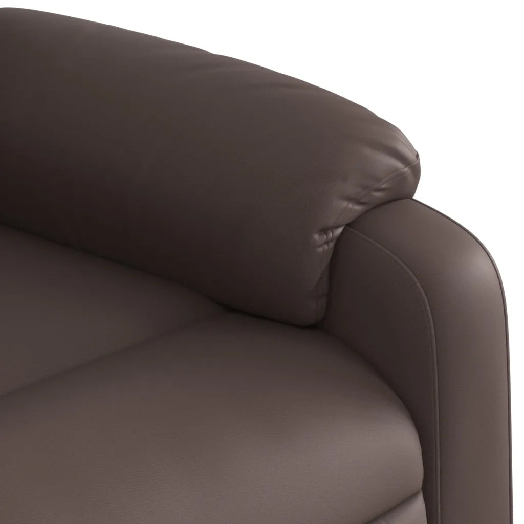 Poltrona Massaggiante Reclinabile marrone in Similpelle 373569