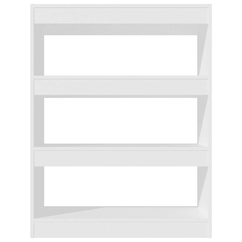 Libreria/Divisorio Bianco 80x30x103 cm in Legno Multistrato