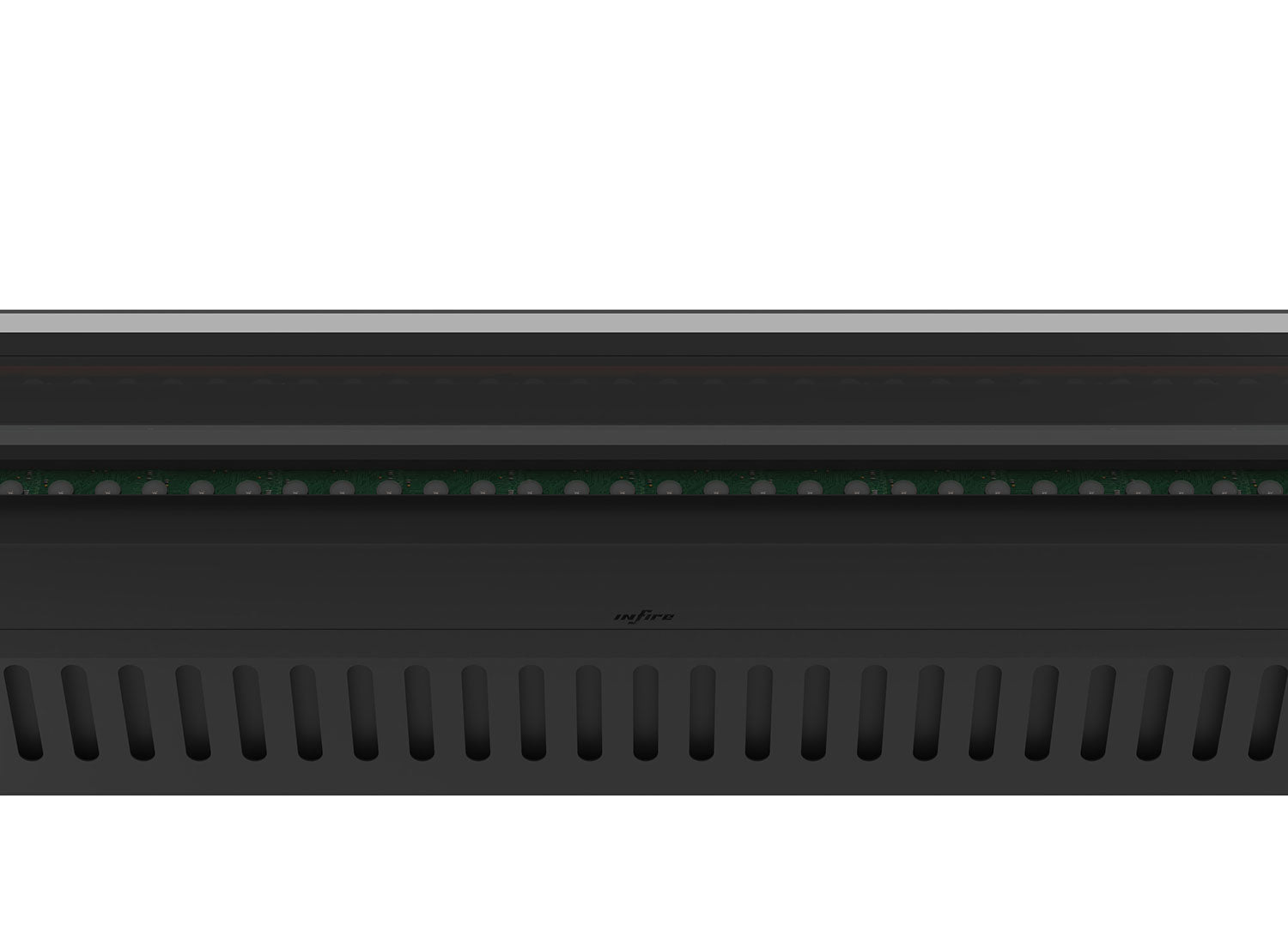 Camino a Vapore Elettrico da Incasso 180x48,5x33 cm Invapo Insert con Ricarica Automatica e LED RGB Nero