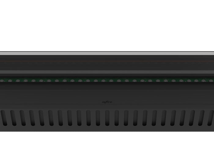 Camino a Vapore Elettrico da Incasso 180x48,5x33 cm Invapo Insert con Ricarica Automatica e LED RGB Nero