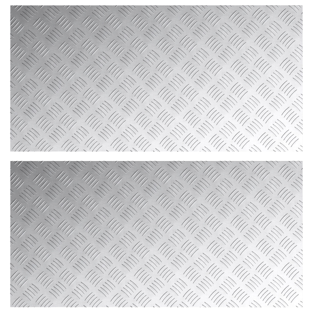 Pannelli Antiscivolo in Alluminio 2 pcs 100x50 cm