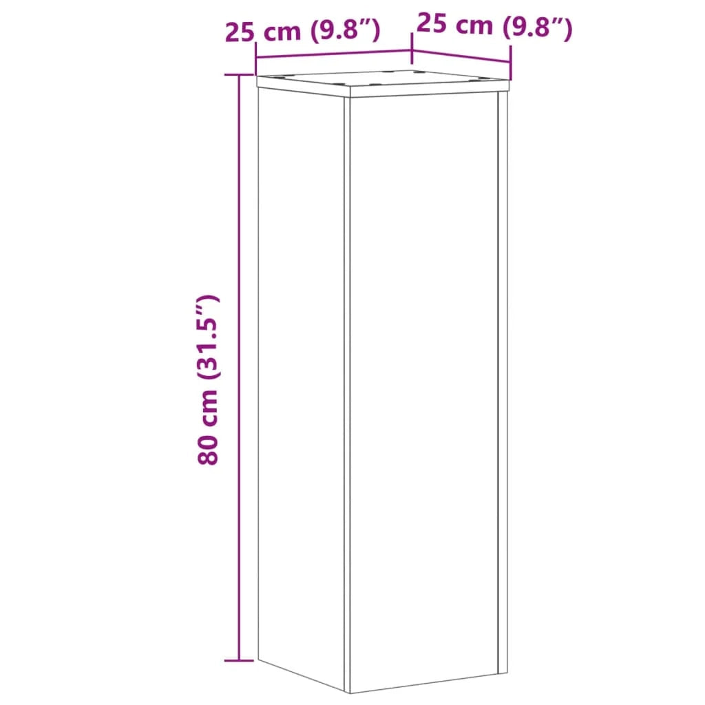 Portavasi mobili per fiori set da 2 legno ingegnerizzato marrone 02_0045309