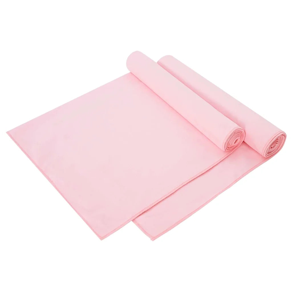 Asciugamani Sportivi 2 pz | Teli per bagno Rosa 140 x 70 cm