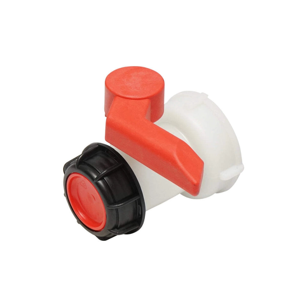 Rubinetto per serbatoio IBC con filettatura 75 mm.