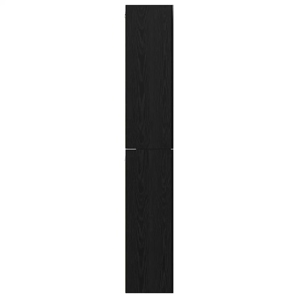 vidaXL Set mobile TV 10 pcs Rovere nero Media 30.5 x 30 x 90 cm