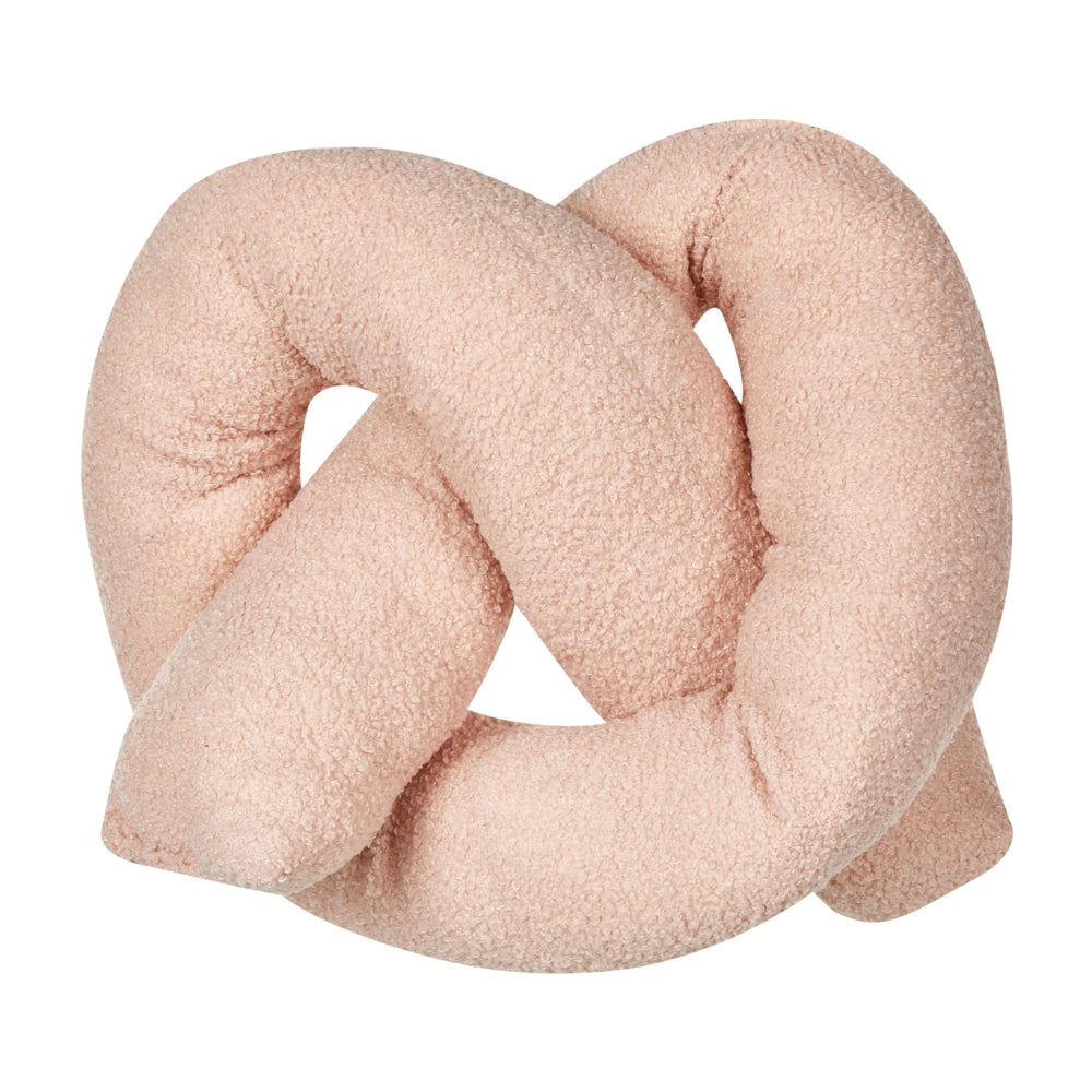 Cuscino moderno in tessuto peluche rosa 172 x 14 cm accessorio decorazione divano
