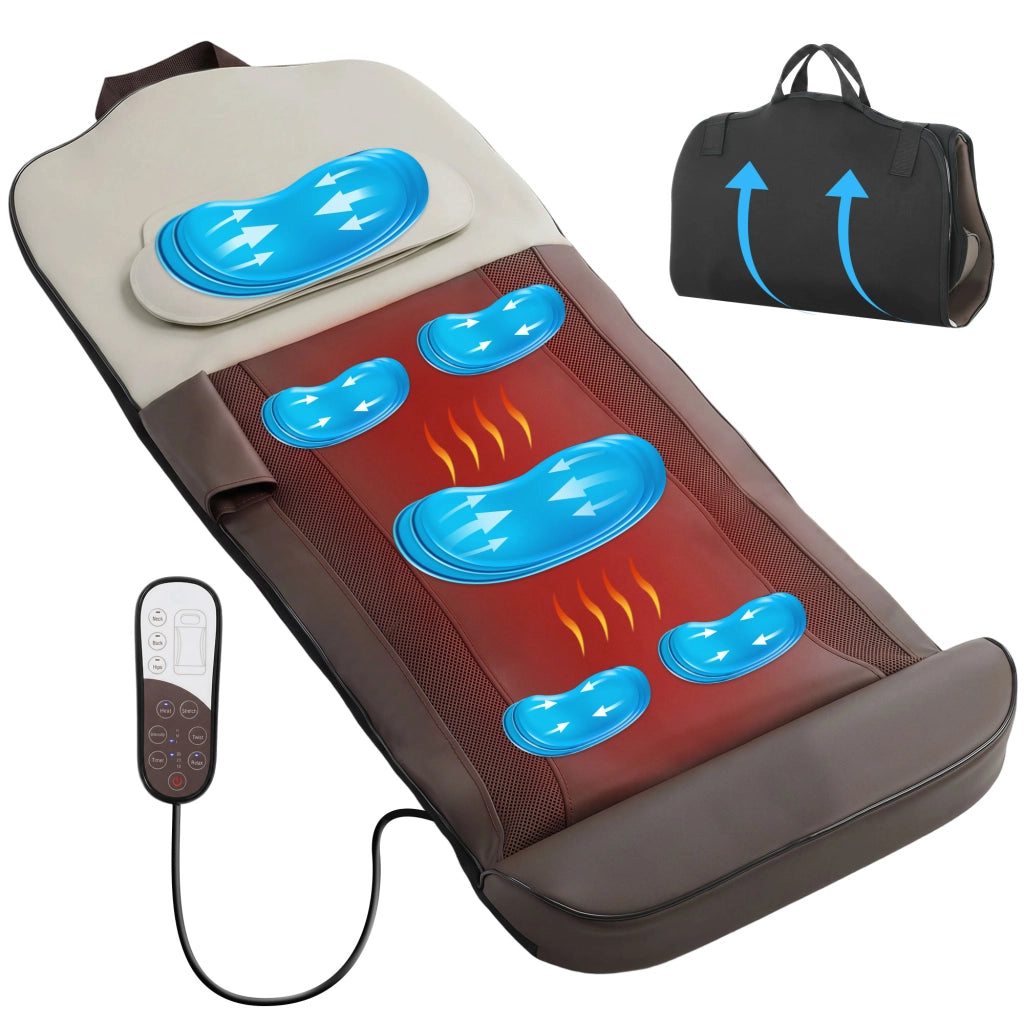 Letto a Massaggio con Calore e Compressione Aria 4 Modalita 3 Intensita ¨C Zephmum ¨C Grigio