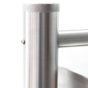 Cassetta postale condominiale autoportante 5 posti, acciaio inox, 1 modulo, 556 x 270 x 1500 mm