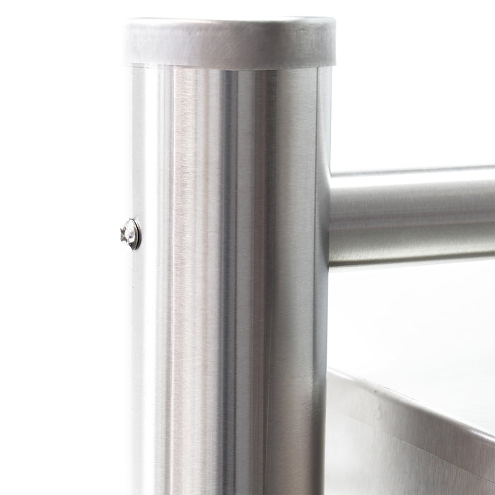 Cassetta postale condominiale autoportante 5 posti, acciaio inox, 1 modulo, 556 x 270 x 1500 mm