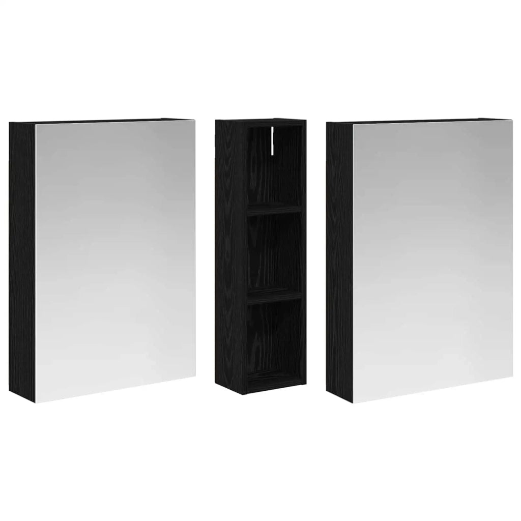 Set di Armadi da Bagno con lo scaffale 3 pcs 120 x 14,5 x 70 cm 3403745