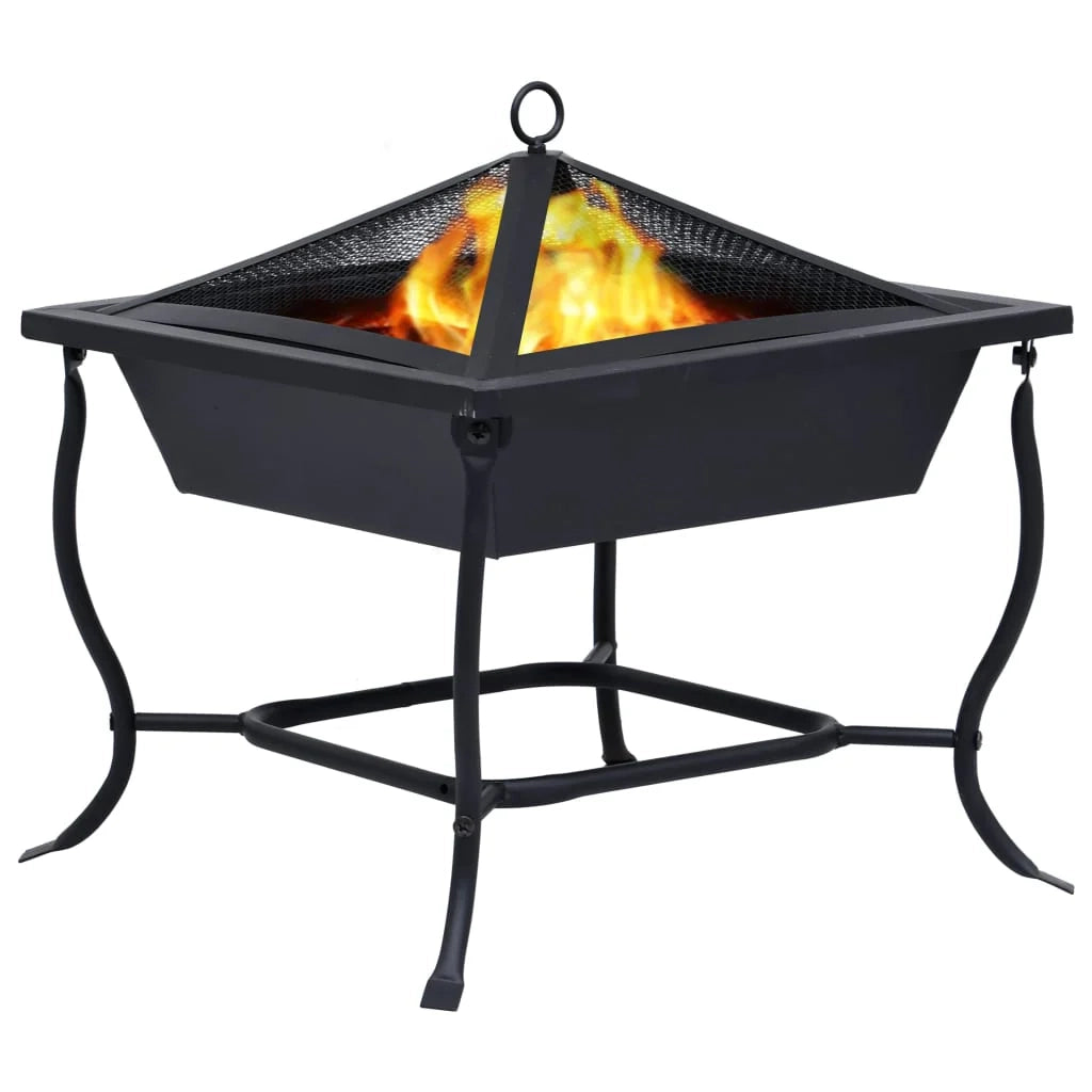 Caminetto 45 x 45 x 45 cm acciaio nero 02_0005906