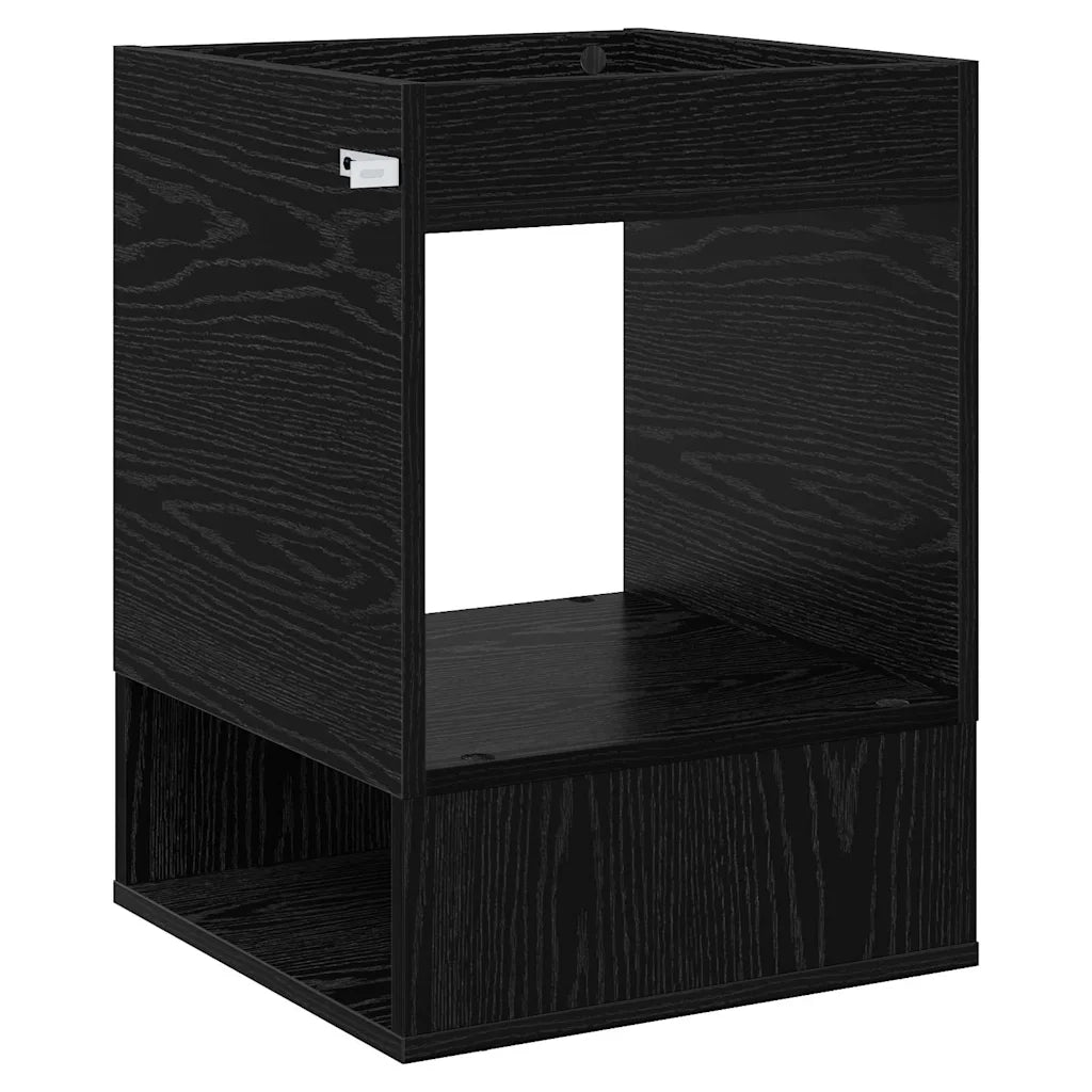 Tavolino 2 pz Rovere Nero 40 x 40 x 56 cm Legno ingegnerizzato 890947