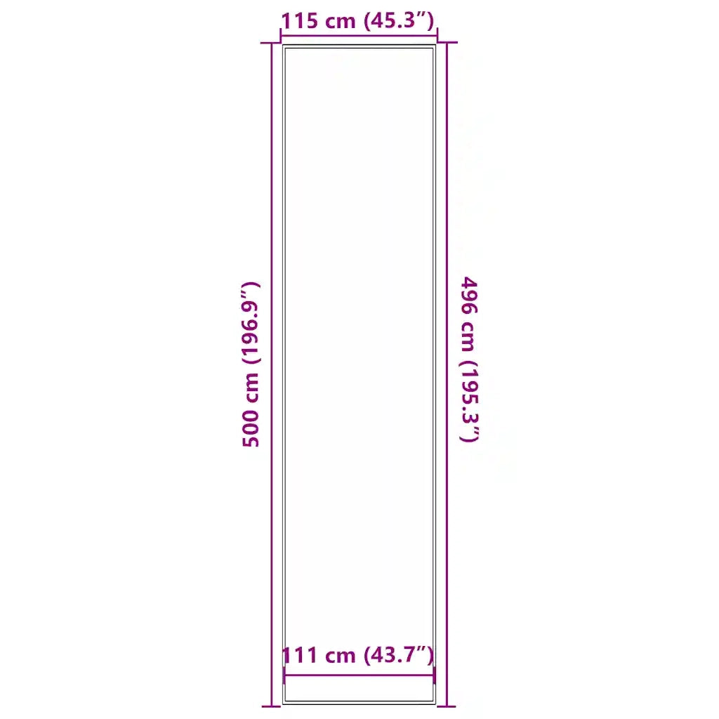 vidaXL Zerbino Antracite 115x500 cm