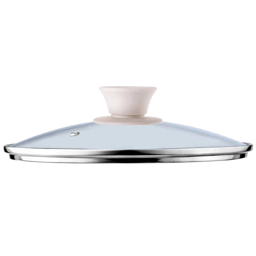 Coperchio in vetro KADAX da 24 cm, universale, resistente al calore, per pentole e padelle.