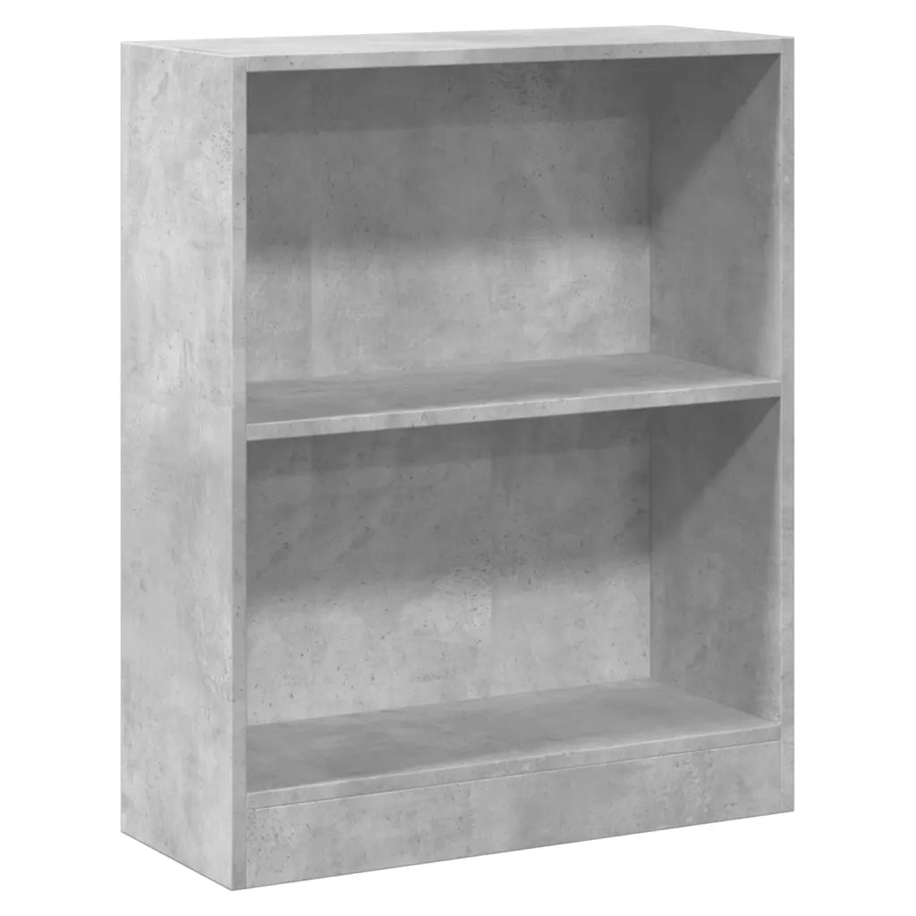 Libreria Grigio Cemento 60x24x76 cm in Legno Multistrato 800859