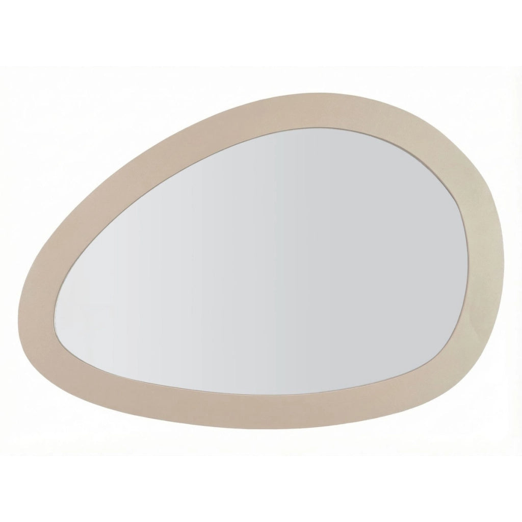 Specchio da parete Saturno con cornice tortora