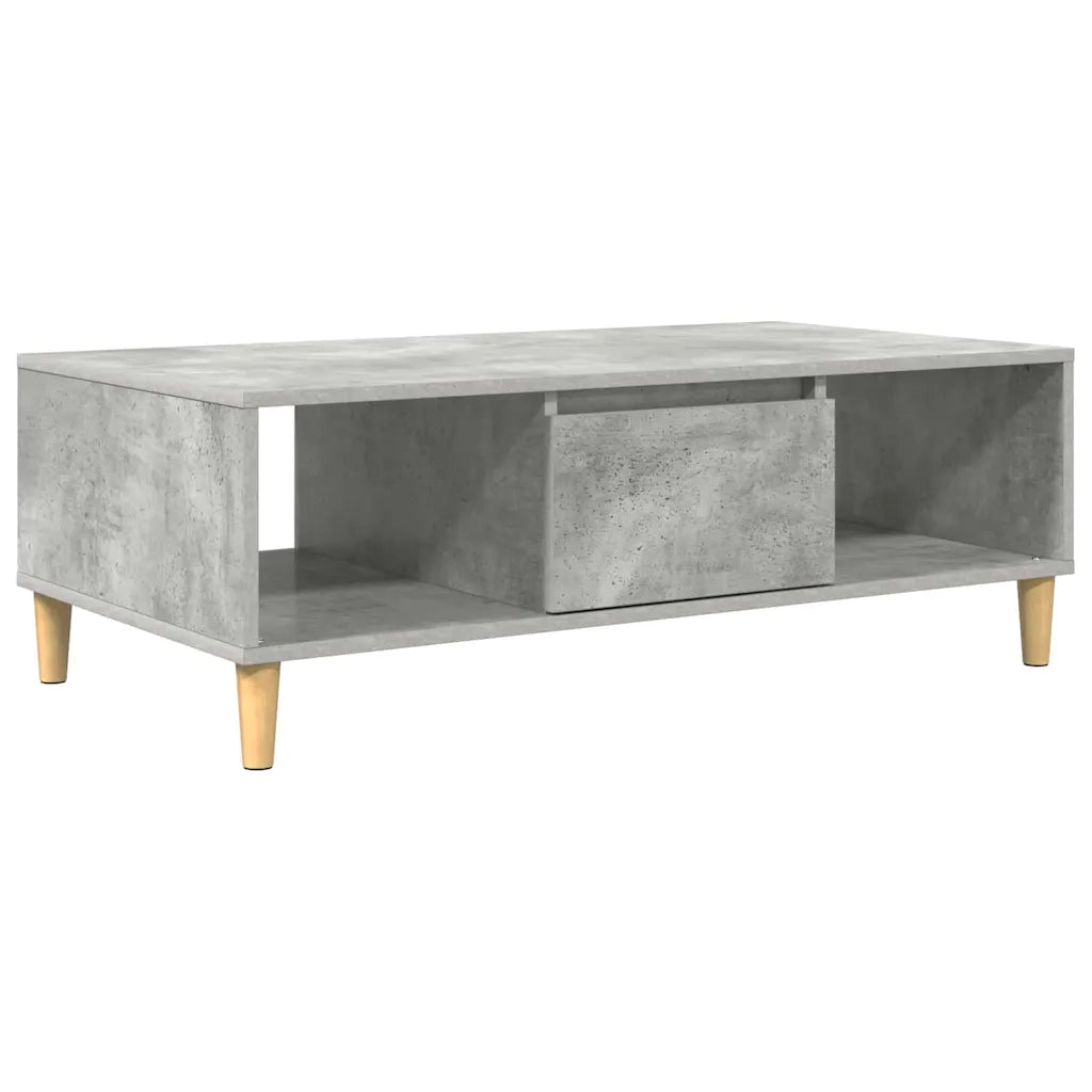 Tavolino da salotto Grigio cemento 102 x 55 x 35 cm 876192