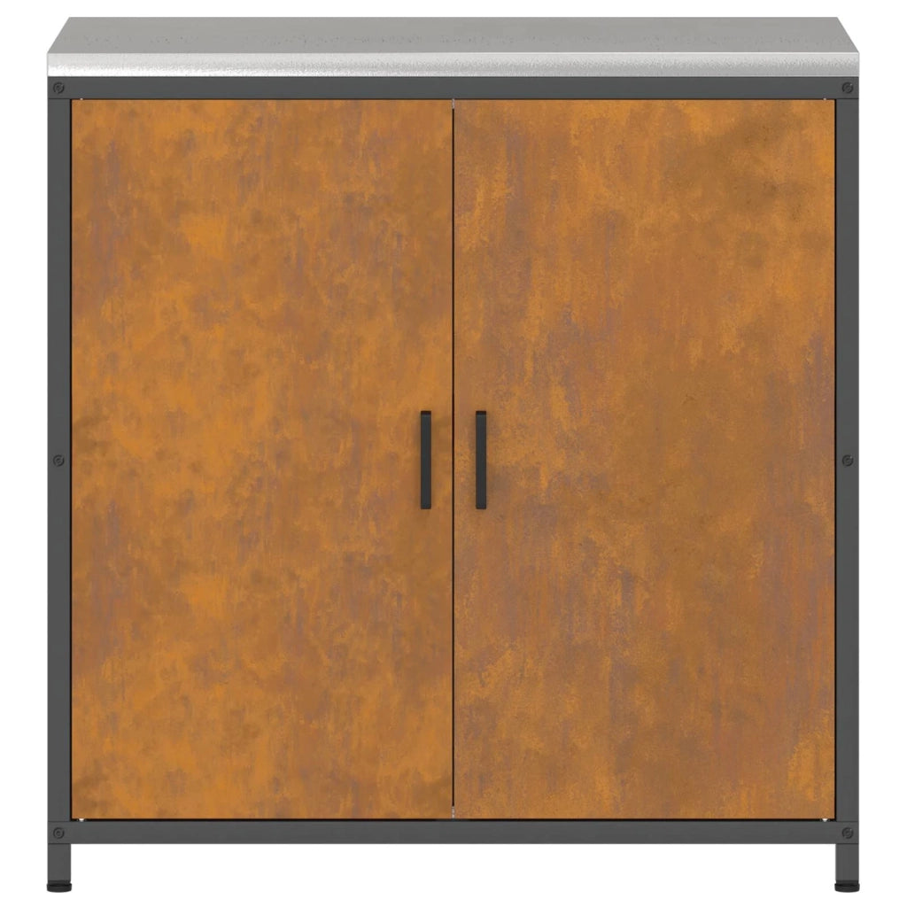 Stoccaggio in cucina con porta Ruggine 90 x 50 x 92 cm Acciaio 874988