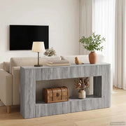 Tavolo consolle Rigato Sonoma grigia 155 x 29 x 74 cm