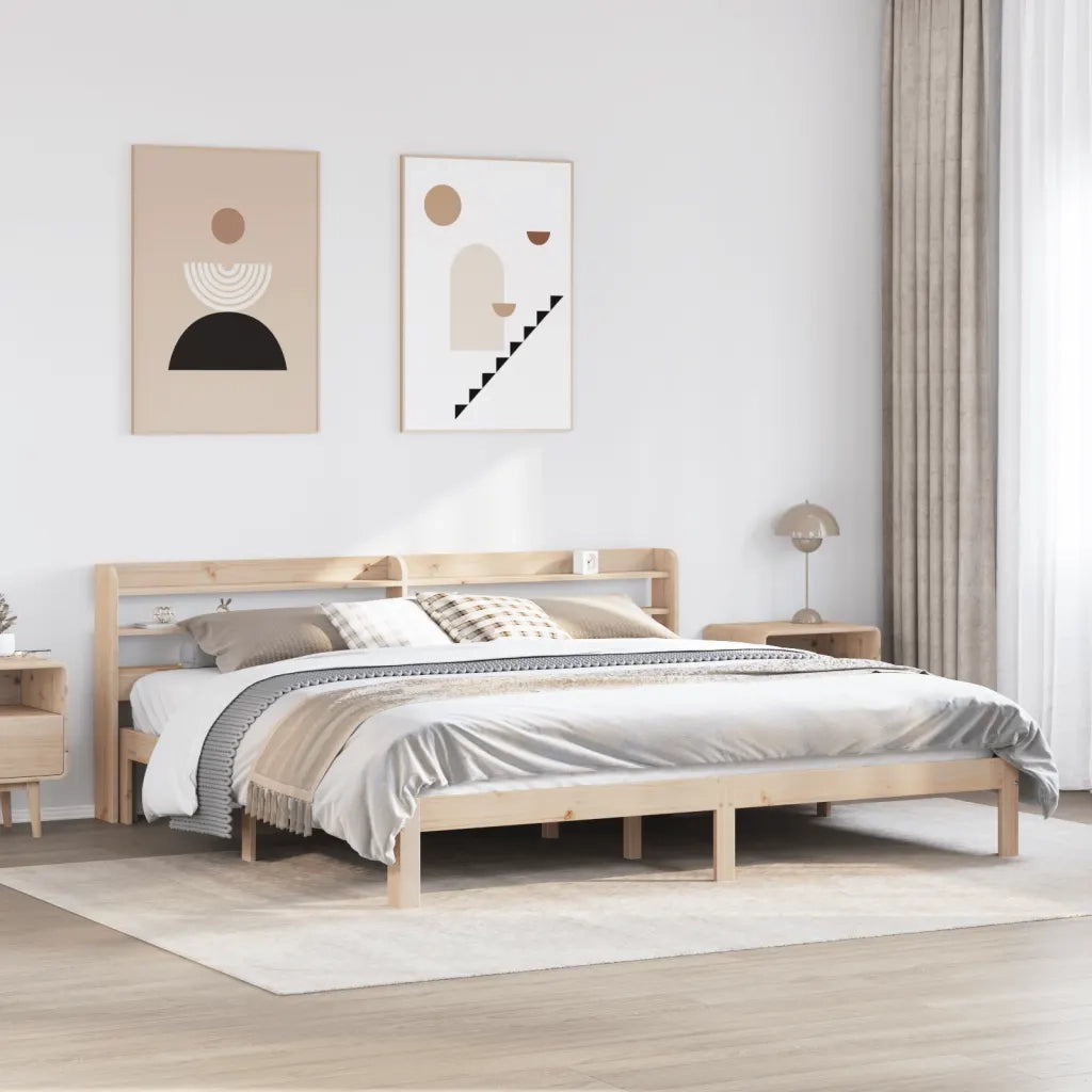 Giroletto con Testiera 180x200 cm Massello Pino 3306794