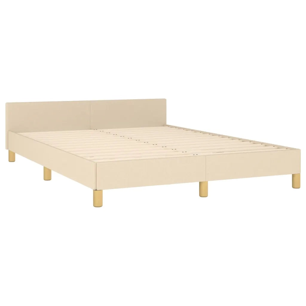 Giroletto senza Materasso Crema 140x200 cm in Tessuto
