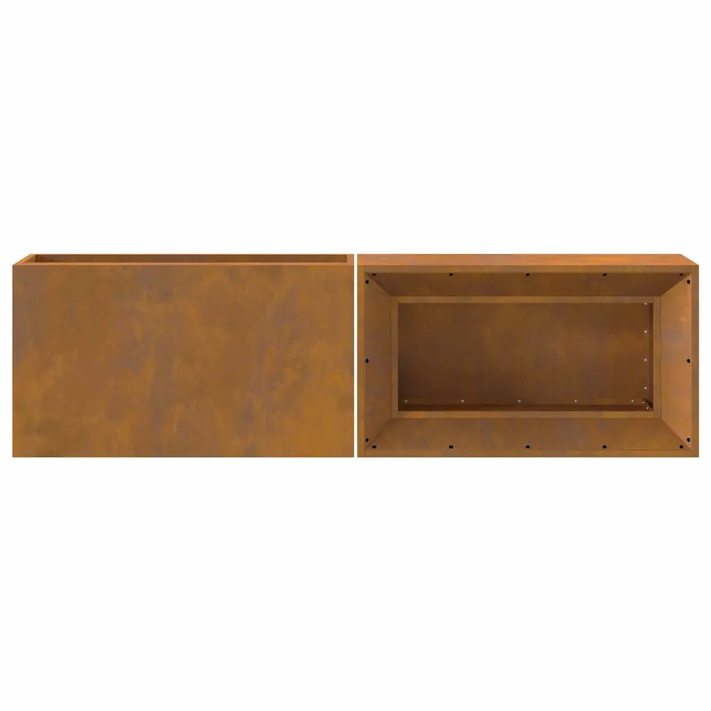 Focolare-Stufa-Camino Marrone 160 x 45 x 35 cm Acciaio