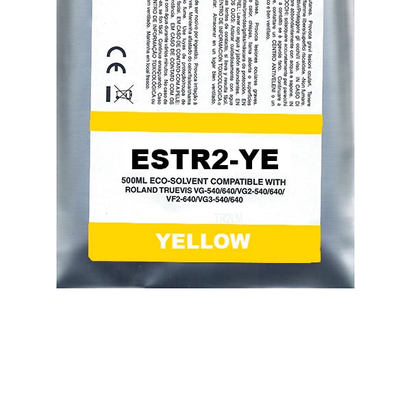 Yellow Eco-Solvent Ink Bag Compa Roland TrueVIS SG2,VG2,VF2,SG3,VG3...