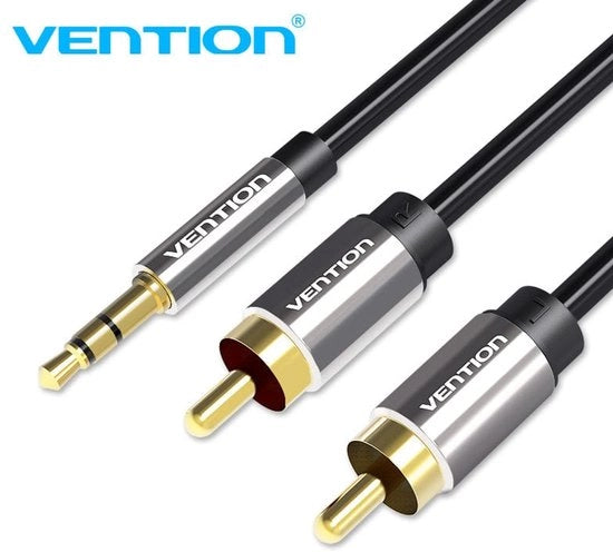 Cavo Audiokabel 2X RCA a 3,5 mm per bassi altoparlanti 5M